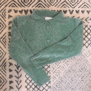 Velvet turquoise sweater